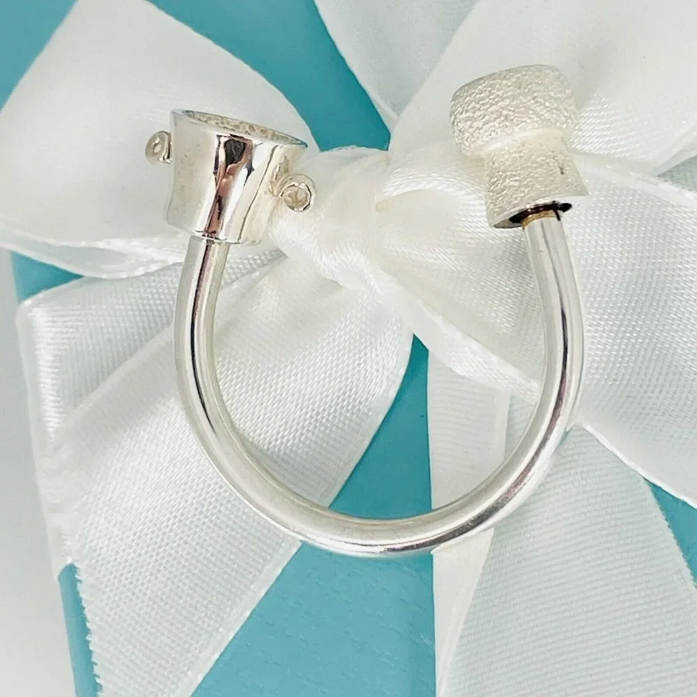 Tiffany & Co Champagne Wine Bucket Cork Sommelier Waiter Key Ring Chain